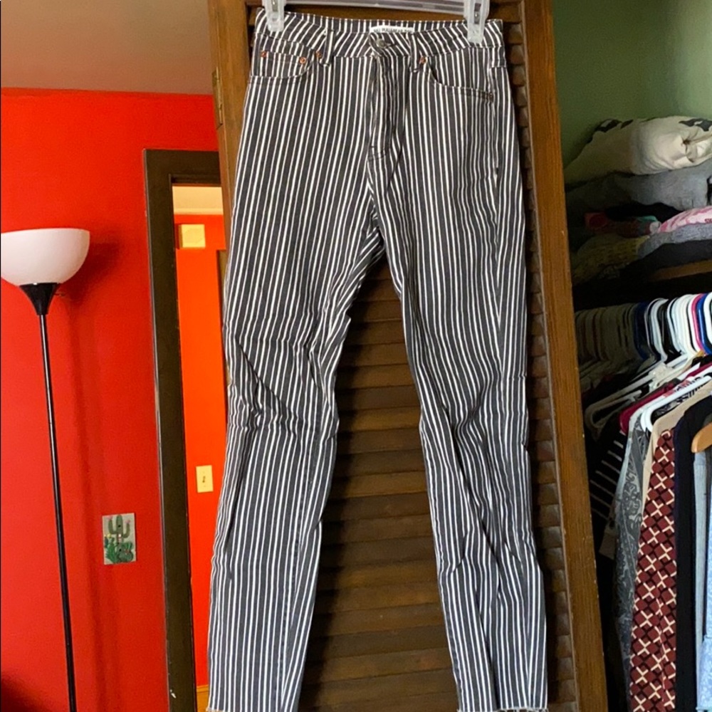 Pull and Bear, stripped jeans